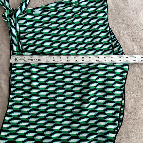 DVF Diane Von Furstenberg for Target Arrow Geo Wrap Skort Green Size L Summer - Picture 13 of 14
